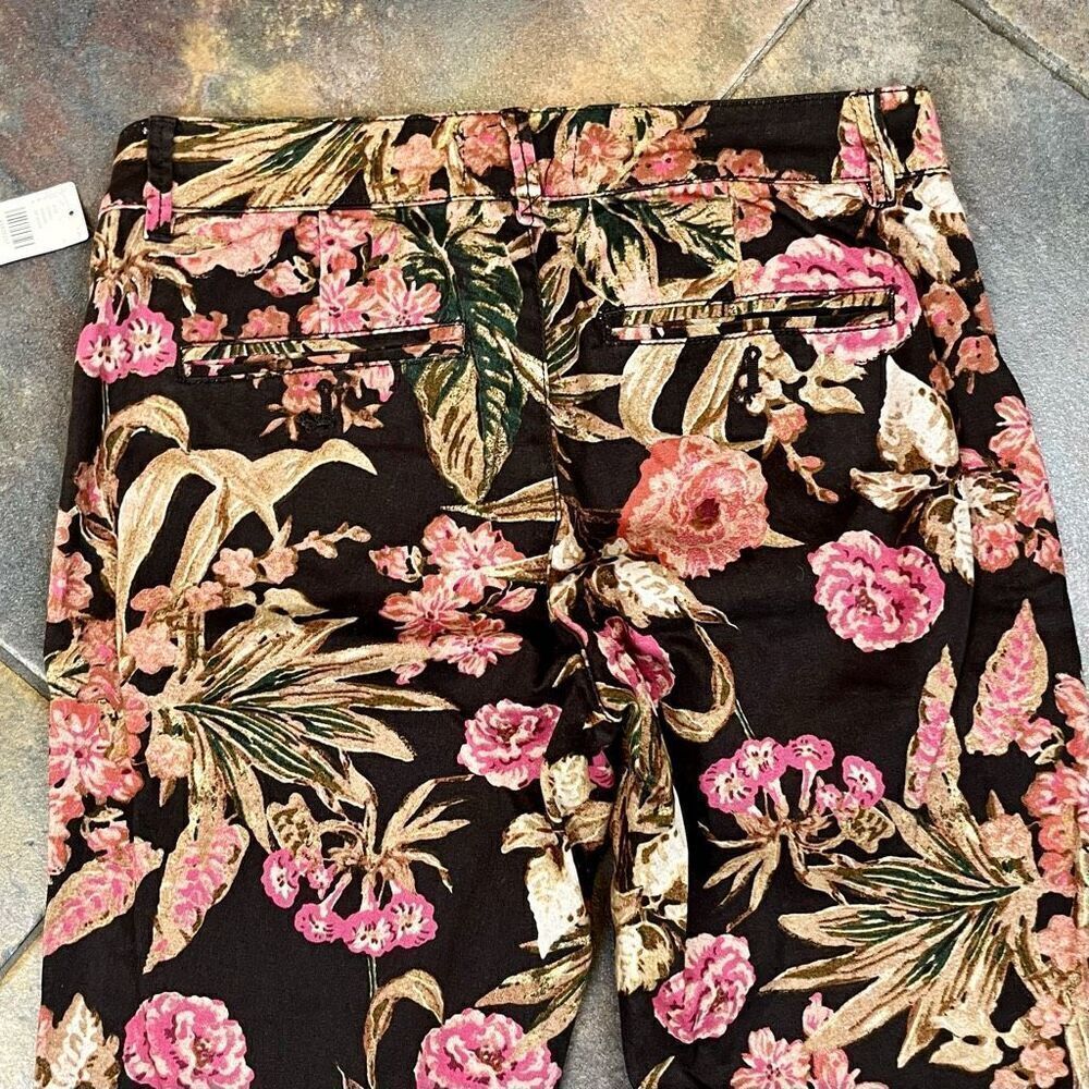 NWT Chino By Anthropologie Floral Relaxed Fit Pants 25 - Picture 11 of 11